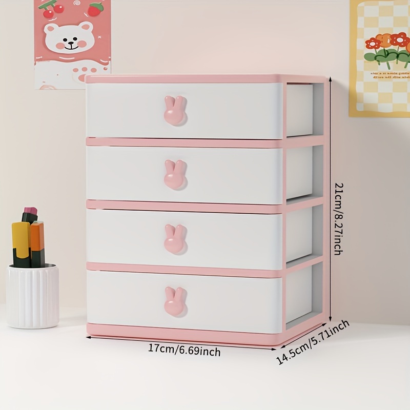 Rabbit Desktop Storage Boxes Multi Grids - Temu