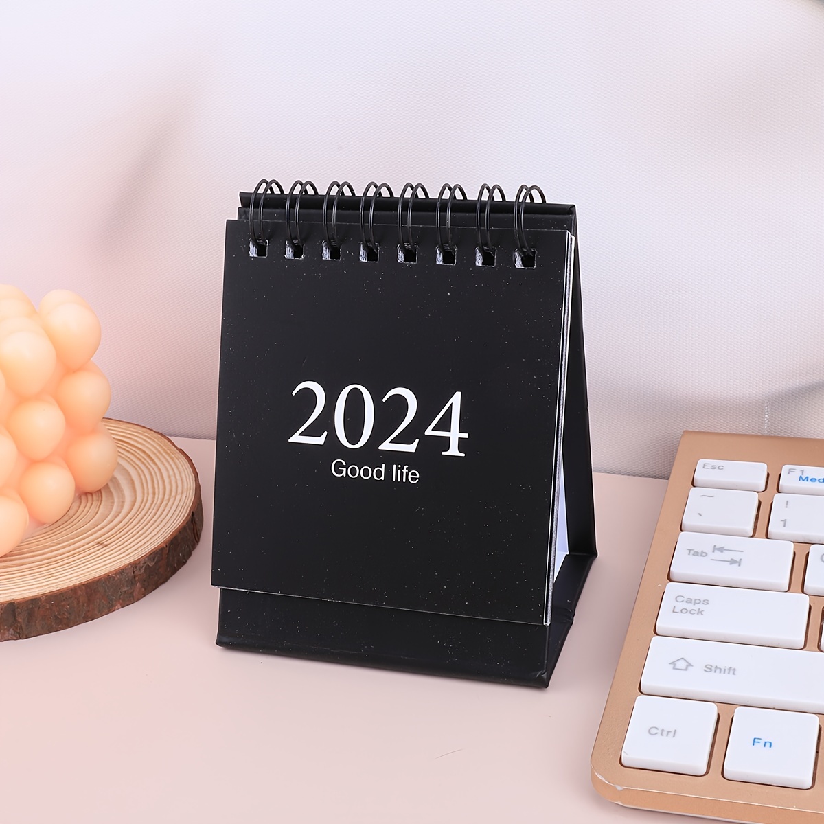 Mini Calendrier De Bureau 1 Pièce Nouveauté 2024 Décoration - Temu