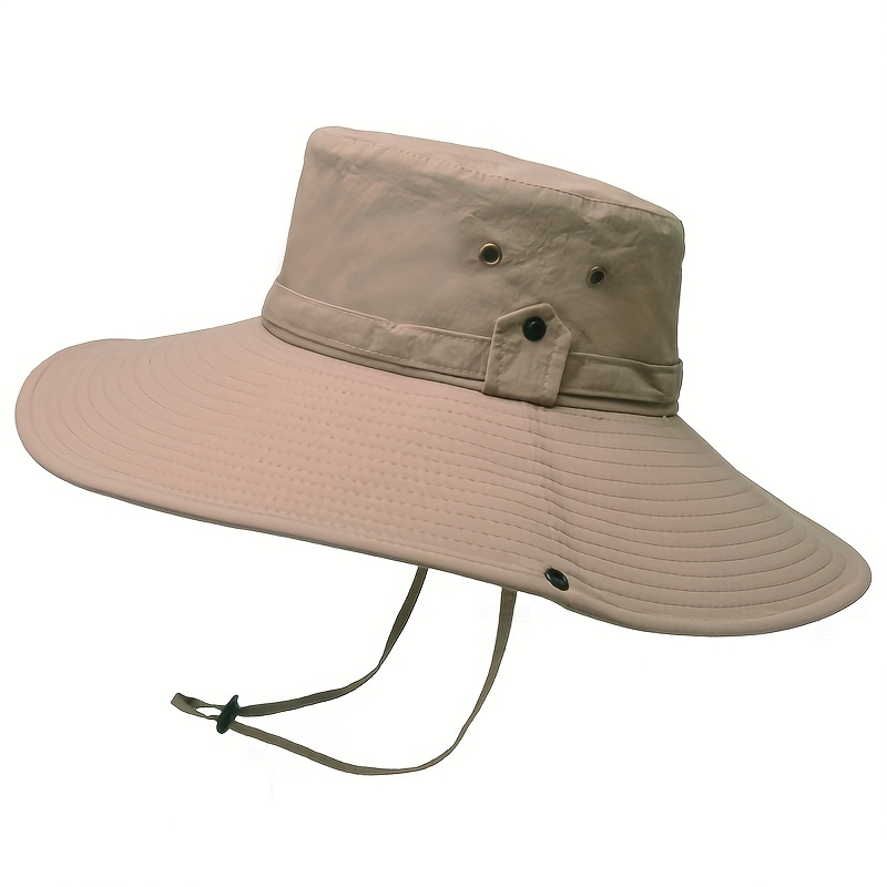 Mens Waterproof Fabric Mountaineering Hat Male Anti Uv Sun Hats Outdoor Fishing  Wide Brim Bucket Hat, High-quality & Affordable