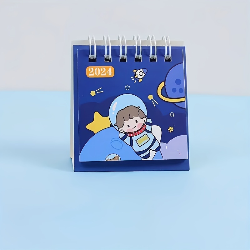 2024 Cute Cartoon Desk Calendar School Office Desktop - Temu