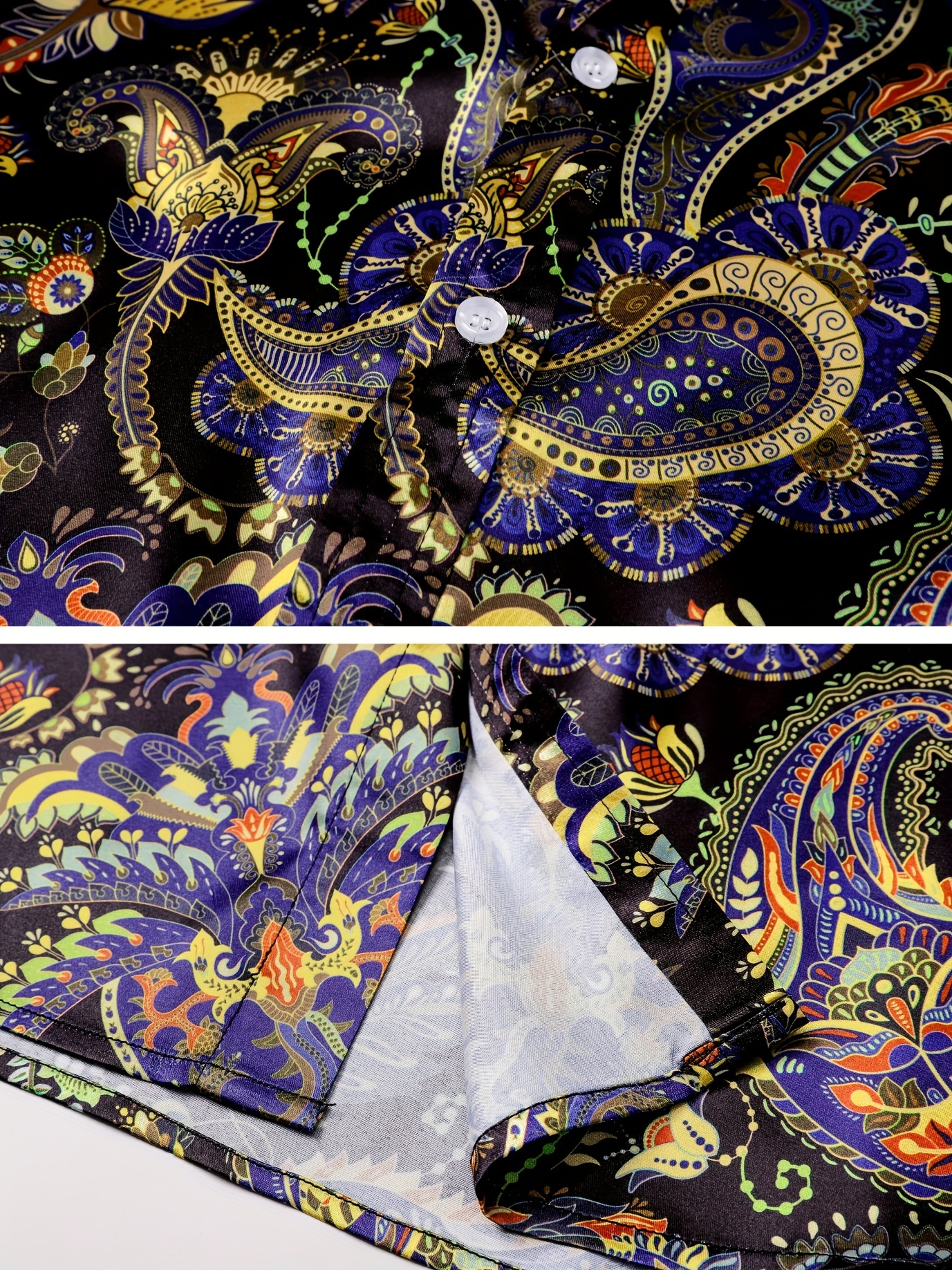 satin paisley shirt