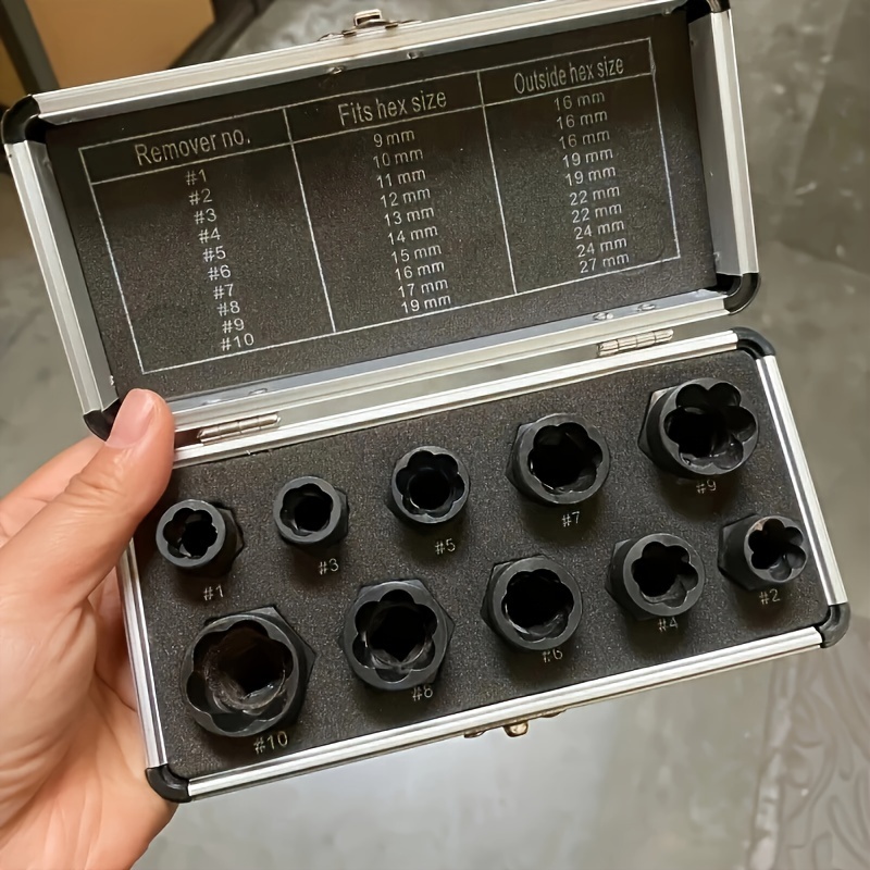 Kit de extractor de tornillos rotos, 22 herramientas de extracción
