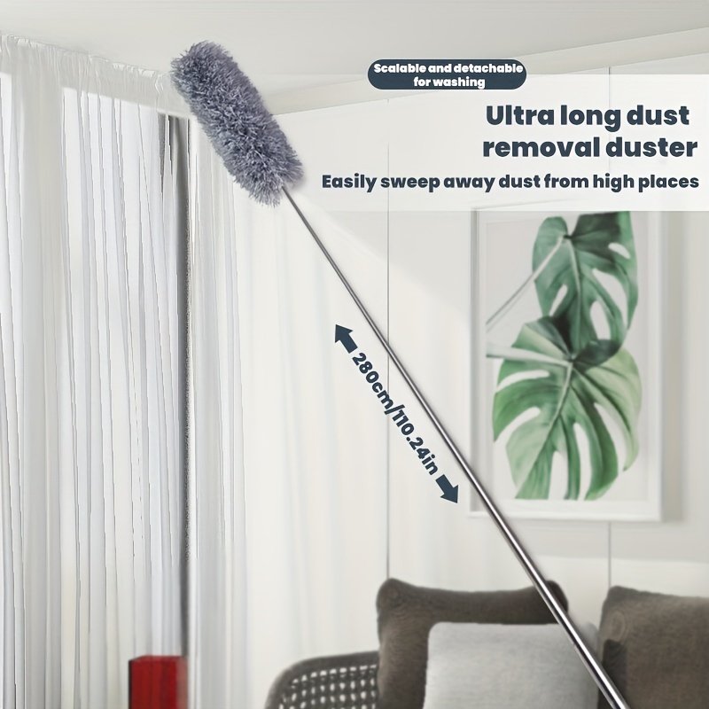 MOUMOUTEN Fiber Feather Duster, Cleaning Duster Washable Anti Static Soft  Microfiber Clean Duster Home Furniture Car Cleaning Tool(deep Blue)