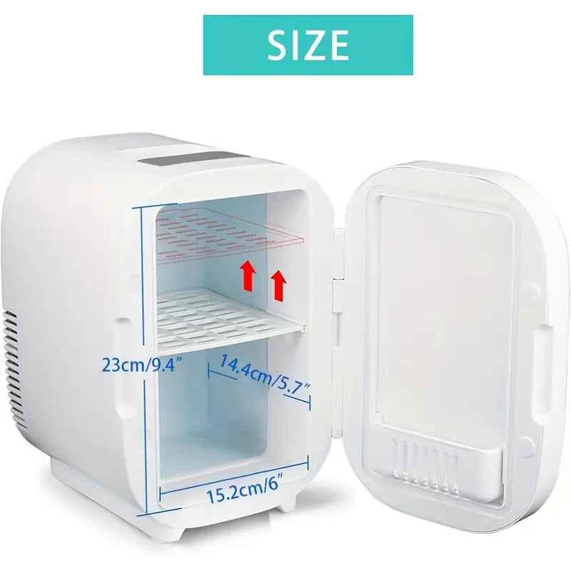 mini refrigerator beauty fridge with mirror and led lighting food and beverage refrigerator 6 liters capacity skin care products refrigeration details 7