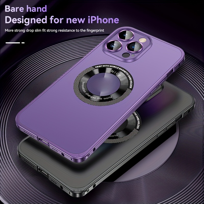 Coque Magnétique pour iPhone 15 Pro Max [Compatible avec MagSafe] Support  de caméra en métal invisible [protection camera intégré], Antichoc Etui  Translucide Mat case Noir : : High-Tech