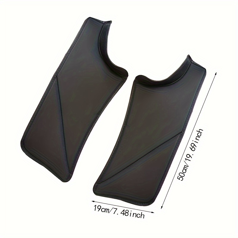 For For Model Y Rear Door Sill Pad Pu Leather - Temu
