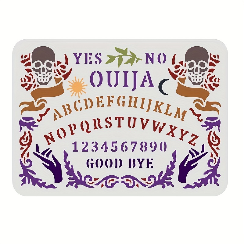  Stencil Stop Ouija Board Template Stencil - Reusable