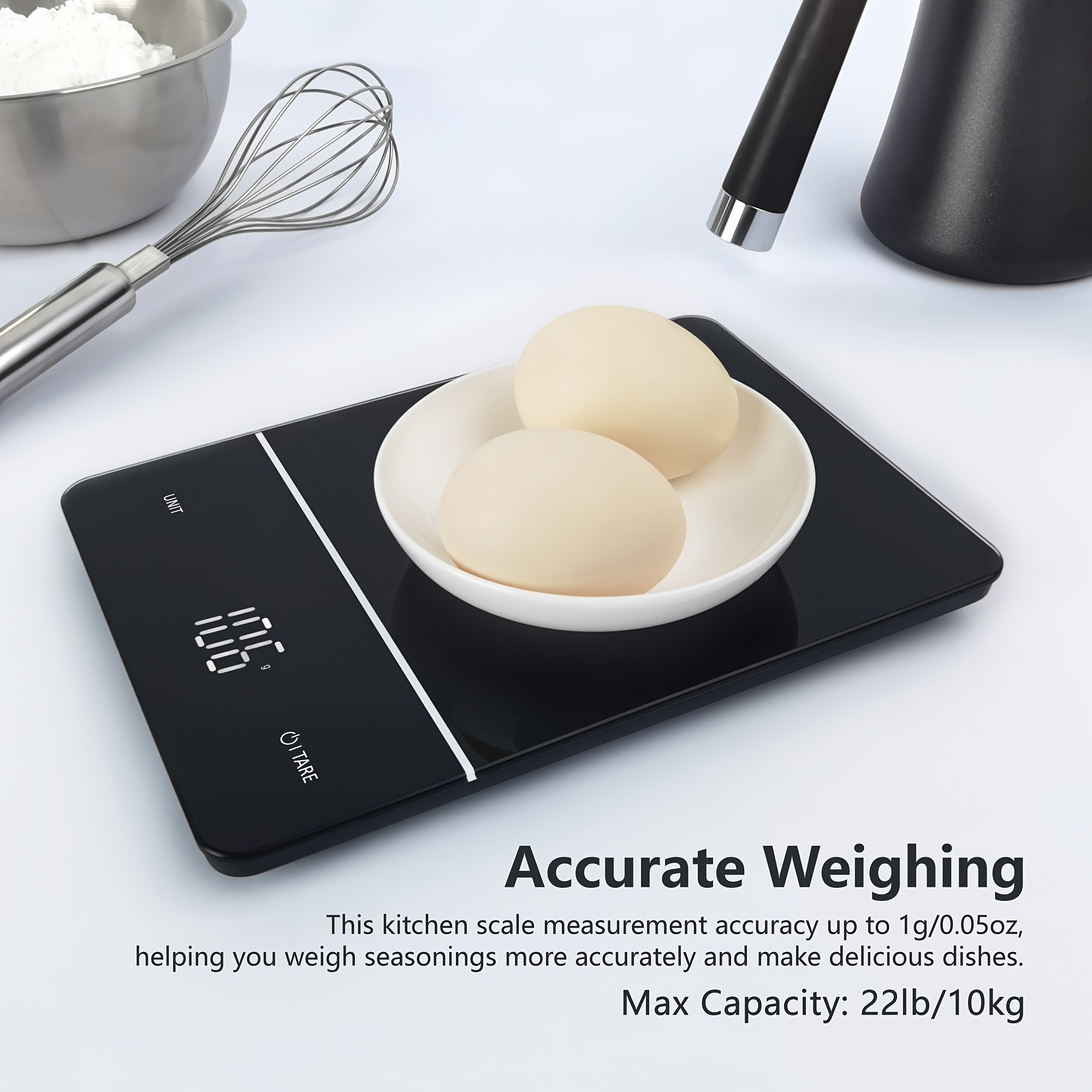 High Capacity Kitchen Scale - a Premium Food Scale That Weighs in