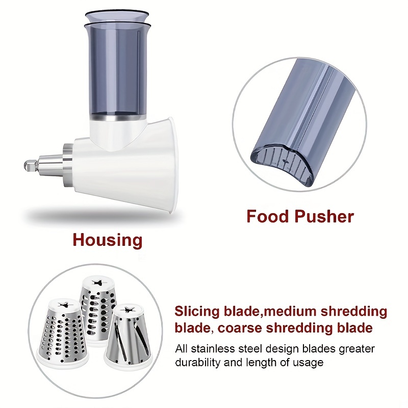Kitchen Aid Stand Mixer Slicer/shredder Attachment Food - Temu