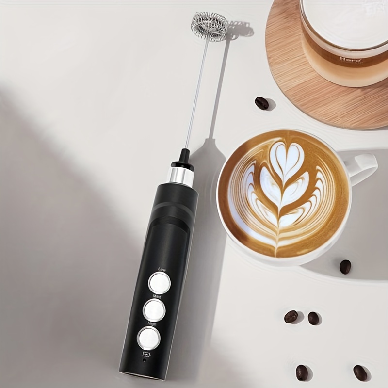 Electric Egg Beater Milk Frother For Coffee Cappuccino - Temu