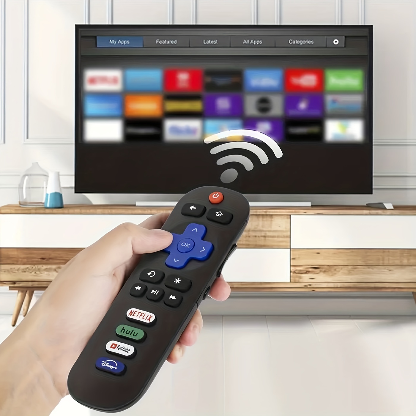 Télécommande pour téléviseur TCL avec système Roku intégré