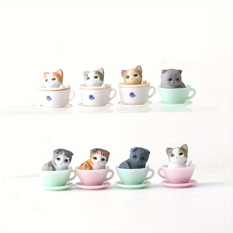 Cute Kitten Cups (Set of 8)