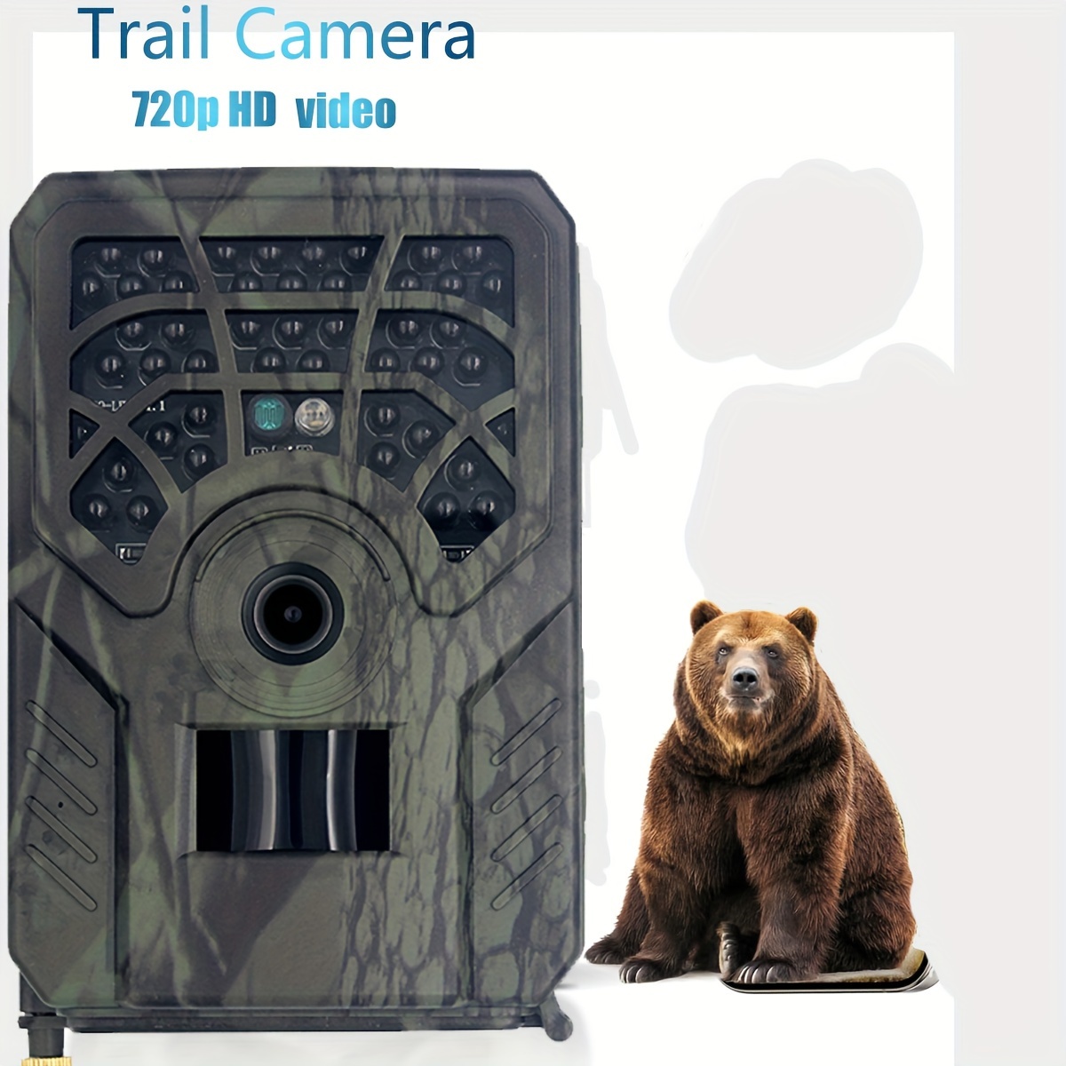 Cámara de rastreo de 36MP 4K, cámara de juego con visión nocturna, tiempo  de activación de 0.2 s, cámaras de caza impermeables con LCD de 2.0