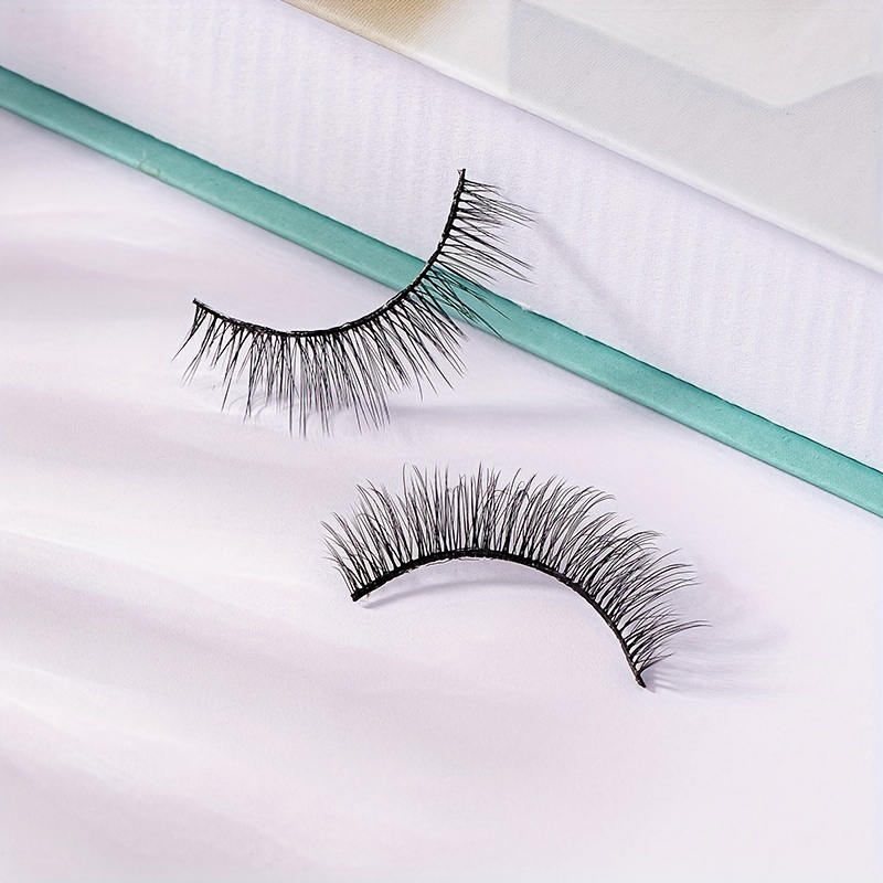 Natural Look Wispy Manga Lashes - Long Crisscross Japanese Style Cosplay Anime  False Eyelashes - Temu