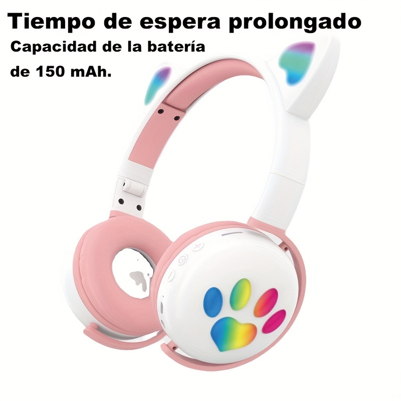 Auriculares Bluetooth morados para niños con cable con micrófono para la  escuela, auriculares inalámbricos para niños y niñas, con cancelación de