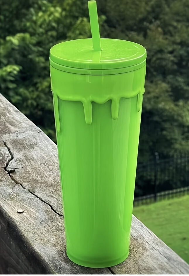 Halloween Luminous Tumbler With Lid And Straw Glow In The - Temu