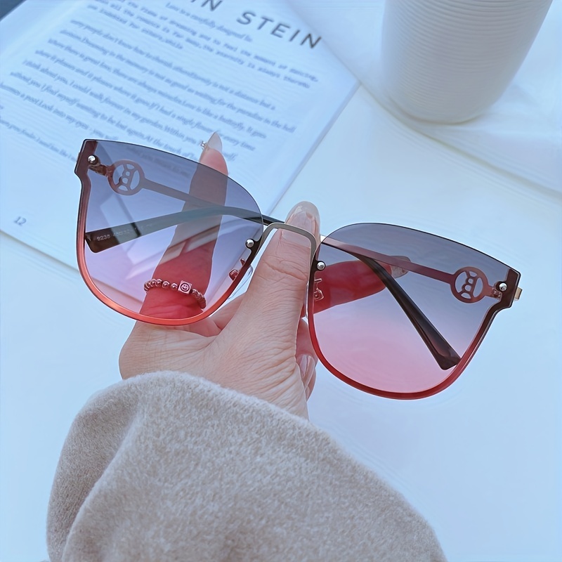 Large Square Fashion Sunglasses Women Men Casual Gradient - Temu