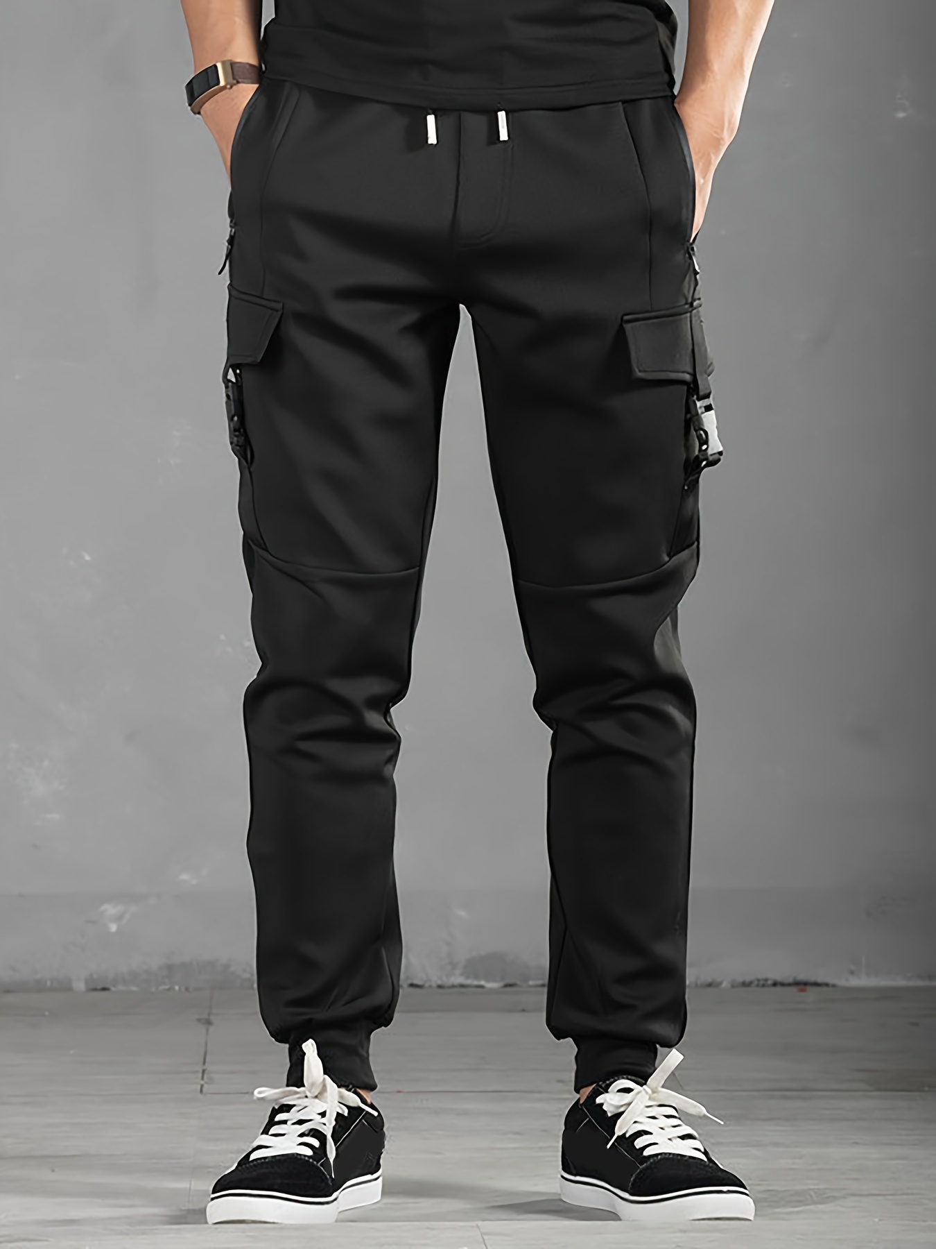 Men's Multi Pocket Tapered Joggers Casual Chic Cargo Pants - Temu