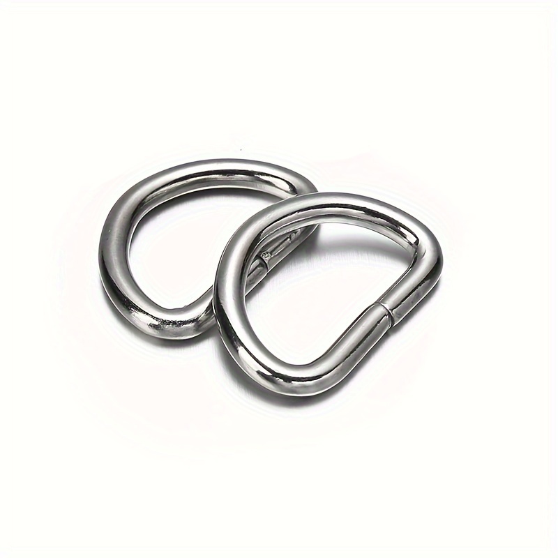 10 Pcs 304 Stainless Steel Heavy Duty Welded D Ring Solid Metal D Rings for  Camping Belt, Dog Leashes Hardware