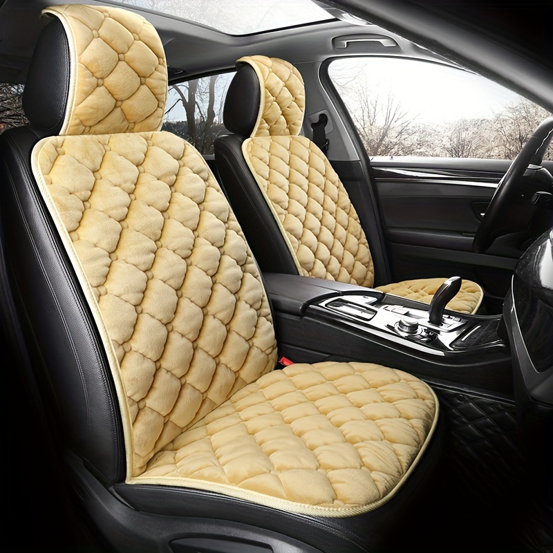 Luxury Thickened Plush Car Seat Cushion Set Winter Universal - Temu