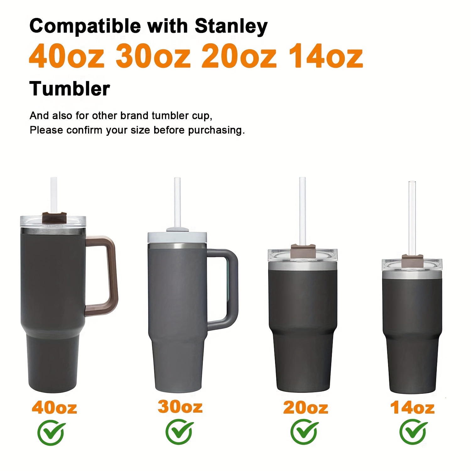 Reusable Silicone Straws For Stanley Cups Compatible With - Temu