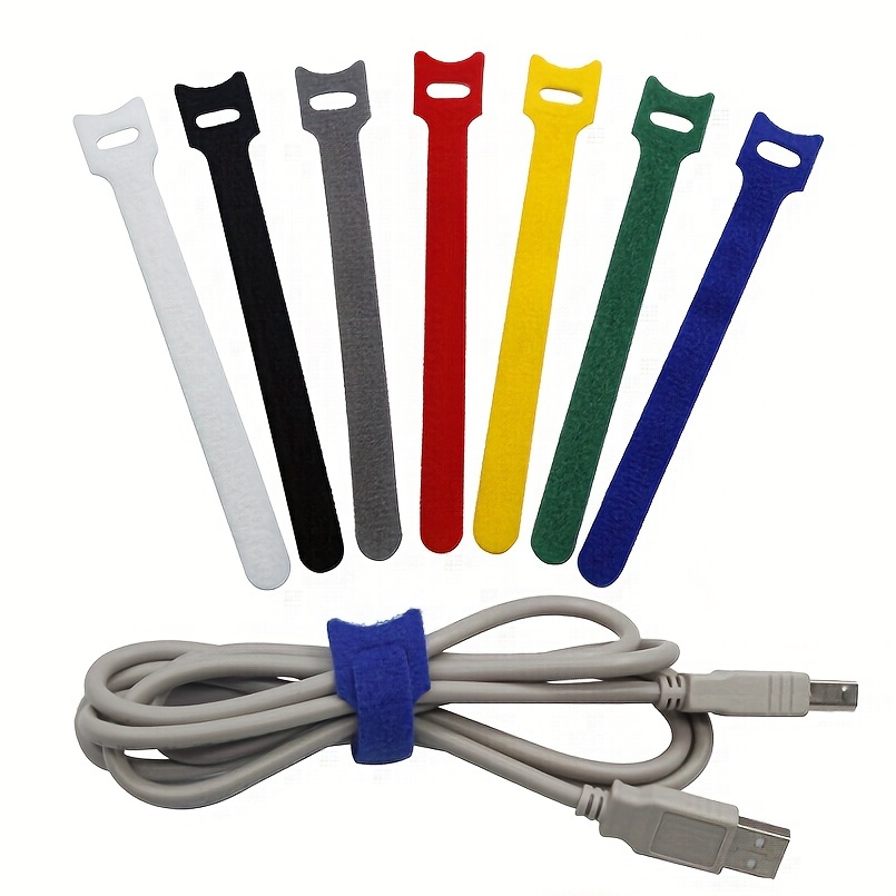 Reusable Cable Straps Multipurpose Hook Loop Cable Ties - Temu