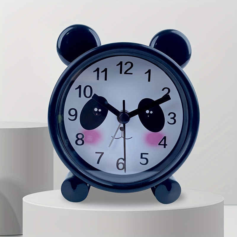 RV Reloj despertador para niños y niñas, reloj despertador silencioso que  no hace tictac, reloj despertador analógico luminoso original con  repetición de despertador junto a la cama oso de fresa Electrónica