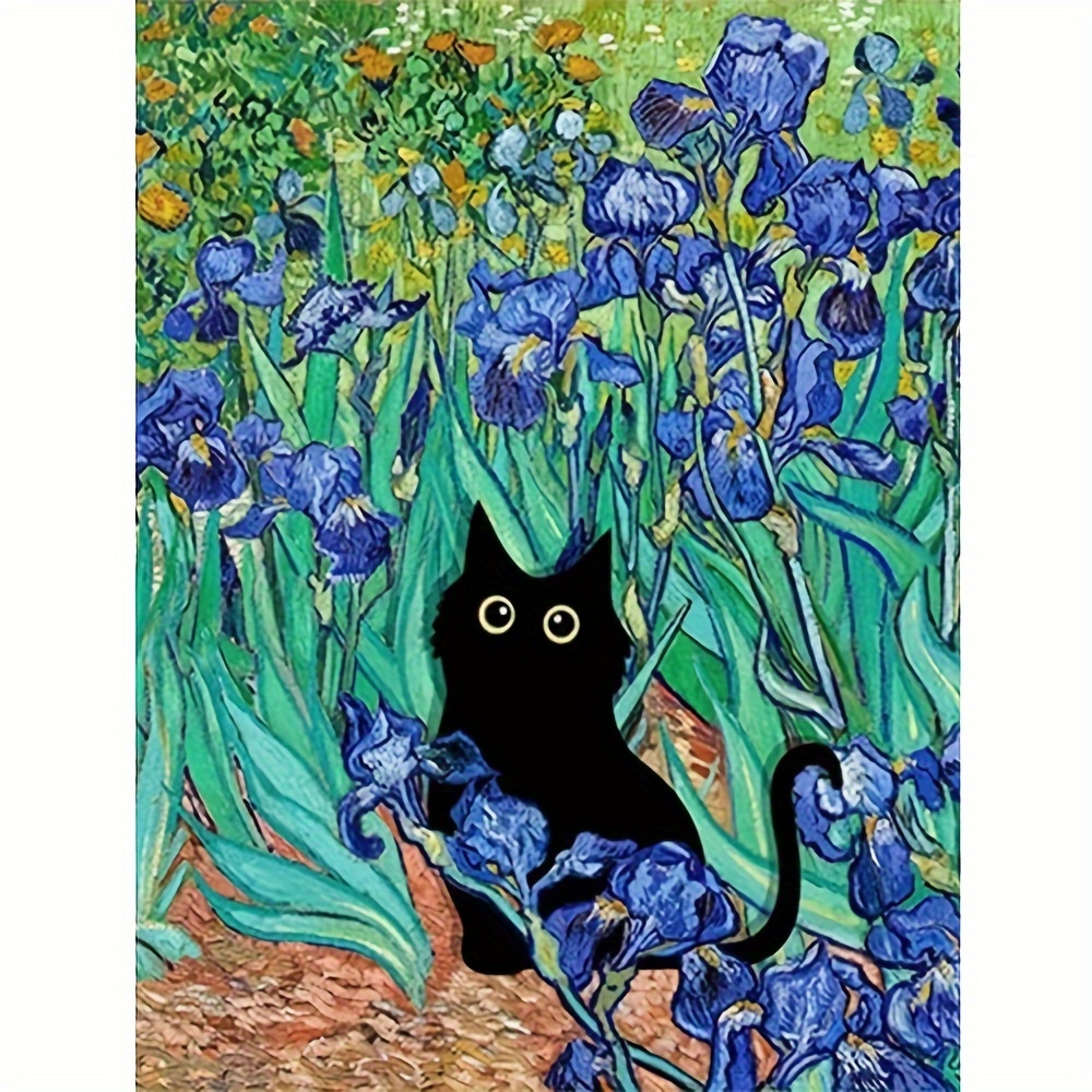 VIKMARI DIY Oil Painting Paint by Number Kit for Adults Colorful Cat  Acrylic Painting by Numbers Kits for Kids Wall Art 16x20 inch (Without  Frame)