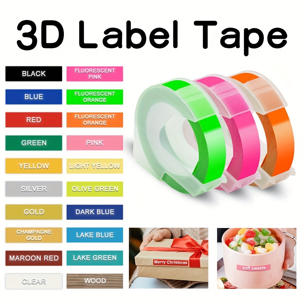 DYMO 3D label tapes ruban d'étiquette