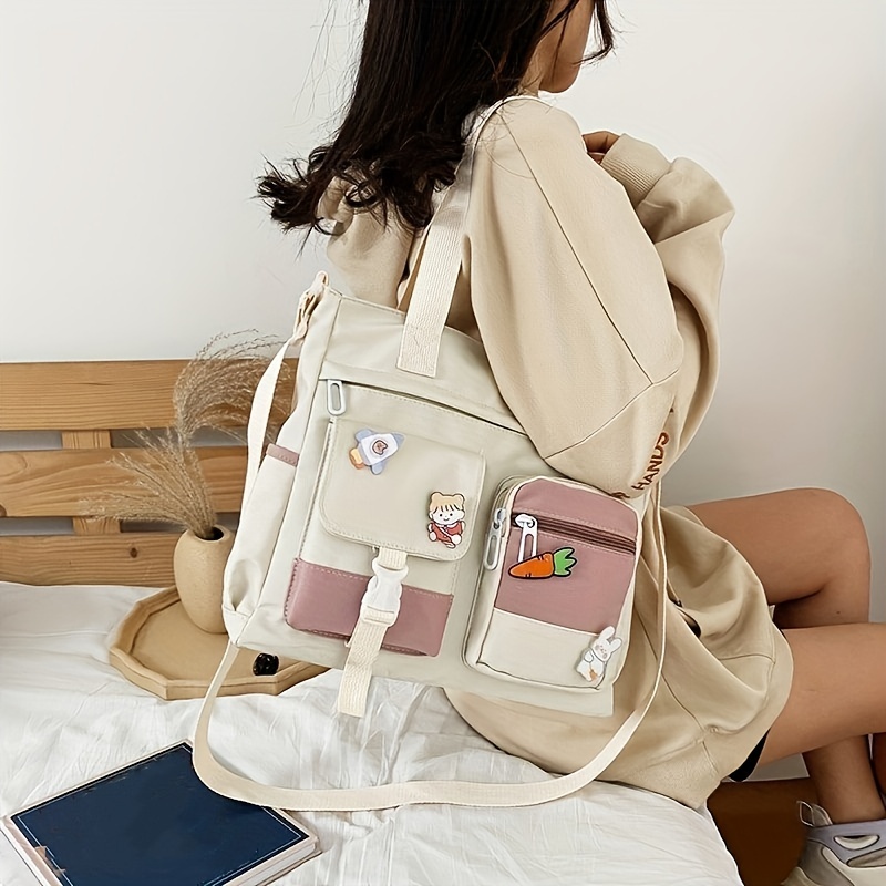  Messenger Bag for School Teen Girls, Cute Kawaii