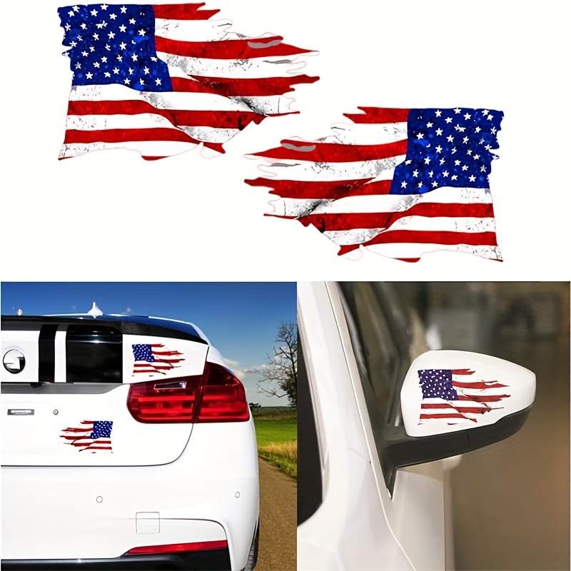 Calcomanias De Vinilo Para Autos Carros Coches Banderas Americana