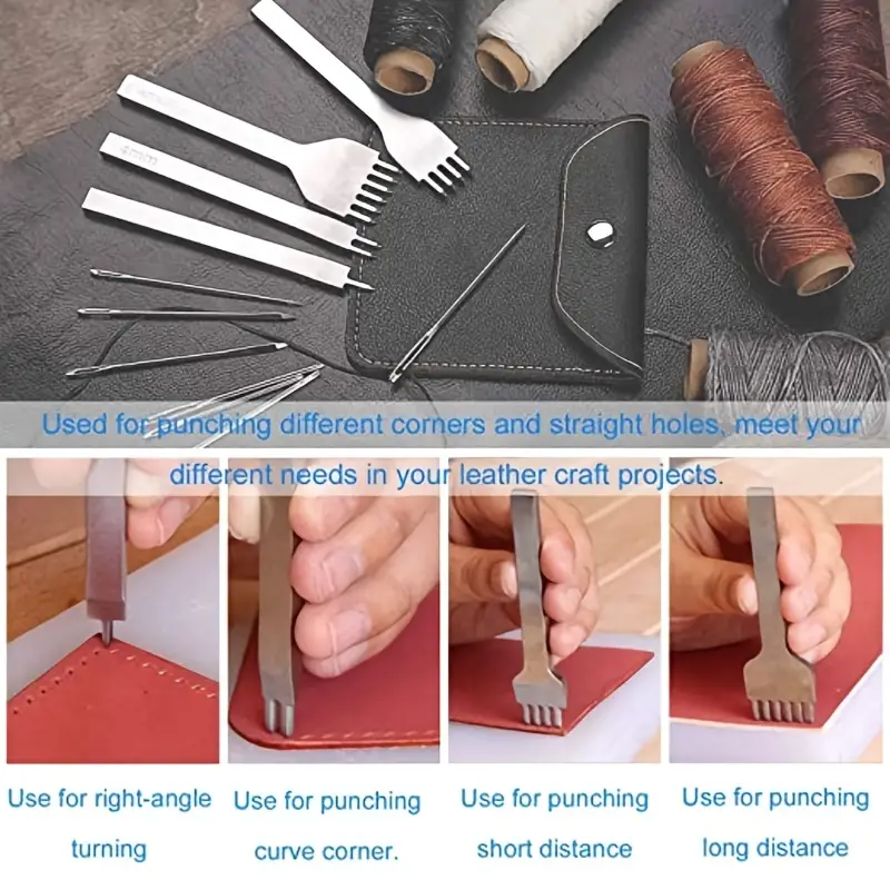 Leather Claw Punch Tool Set 1/2/4/6 Claw Lace Sewing - Temu