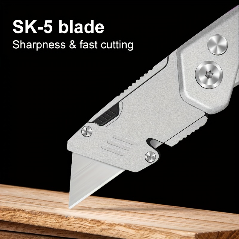 Retractable Box Cutter Utility Knife - EASY SELF LOADING Zinc