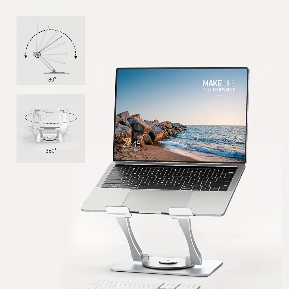 Laptop Stand Per Macbook Pieghevole Regolabile In Alluminio - Temu Italy