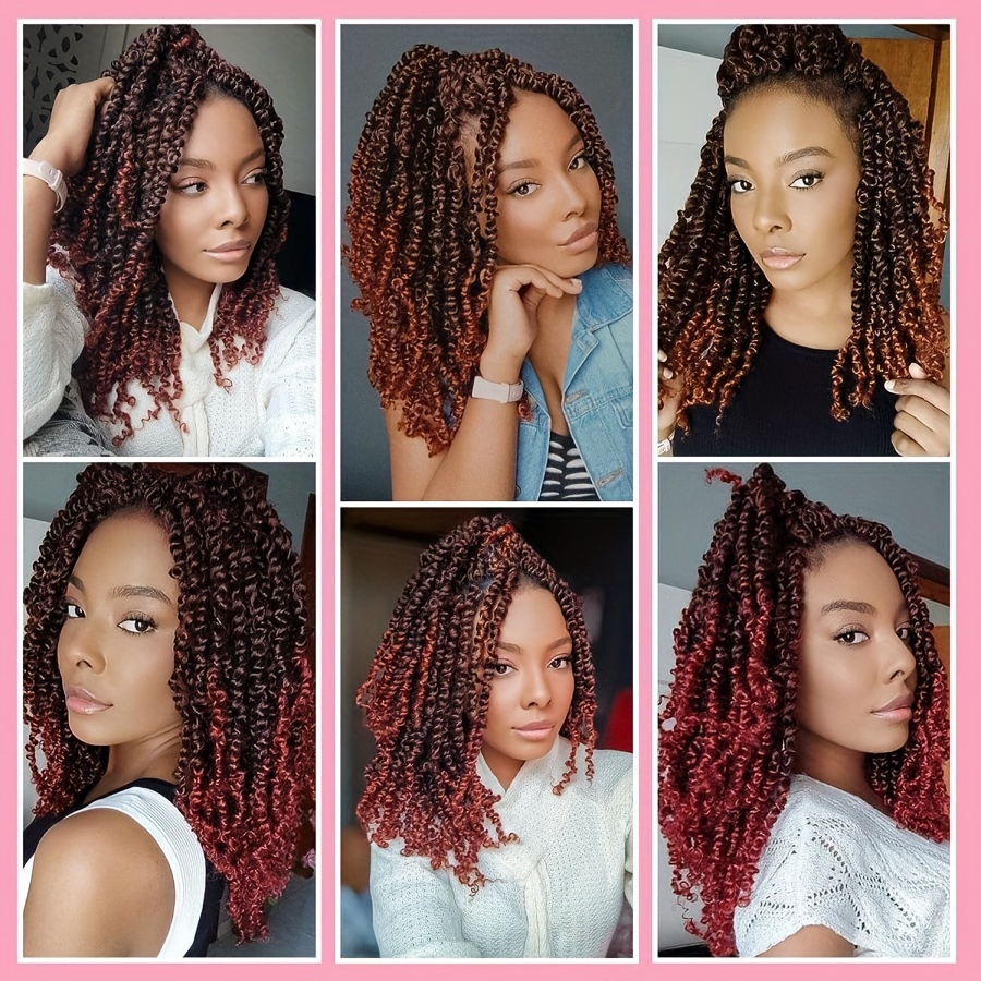 10 inch Passion Twist Crochet Hair Pre-twisted Short Spring Twist Hair for  Black Womam Hair Extensions Pre-looped Passion Twists - AliExpress