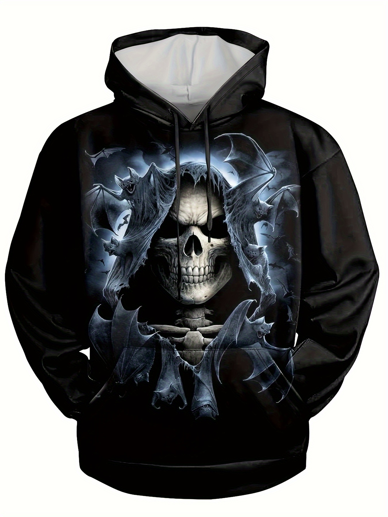 Skull Hooded Sweatshirt - Temu Canada