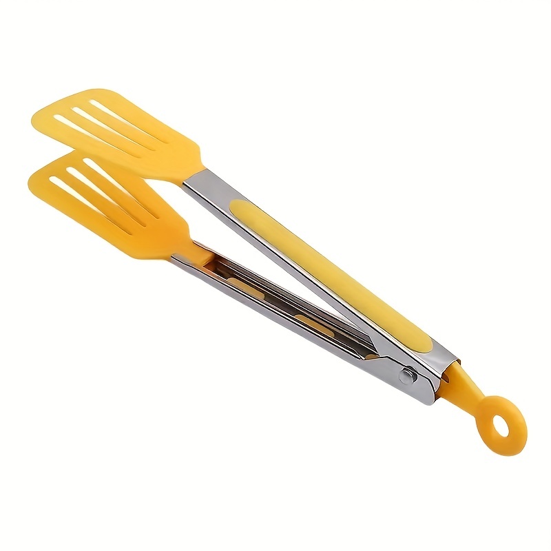 1pc Silicone Tongs, Minimalist Food Tongs For Kitchen