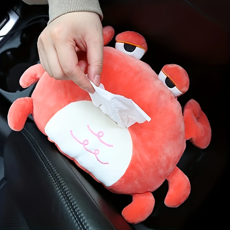 

1pc Plush Cute Cartoon Tissue Box - Add Fun And Function To Your Car Interior!