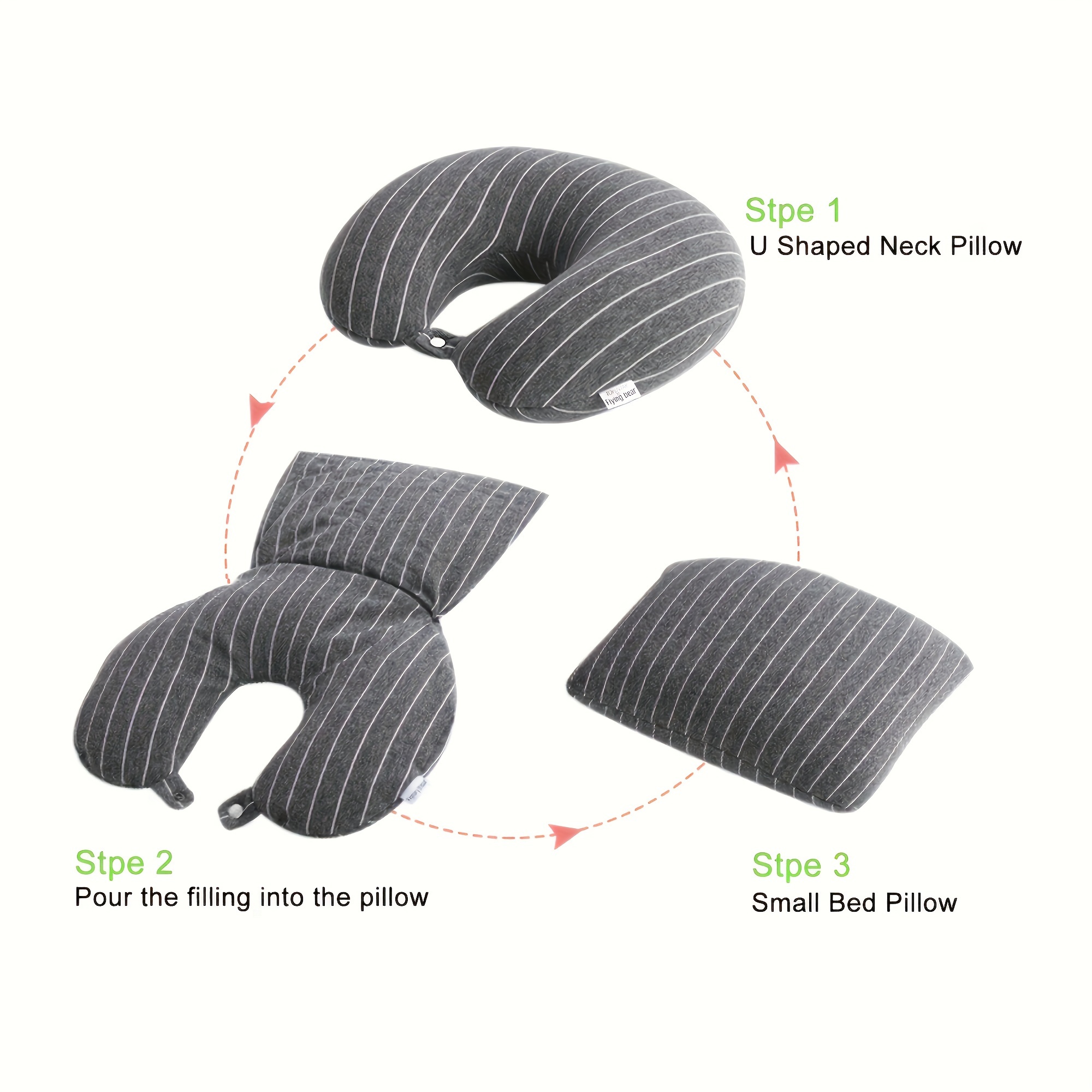 Neck Cervical Pillow U Shaped, Travel Pillow, Nap Pillow, Bolster Pillow, Lumbar  Support Pillow, Head Rest Pillow, Deformed Neck Support Pillow, Portable  Throw Pillow, For Airplane Car Bus And Office - Temu