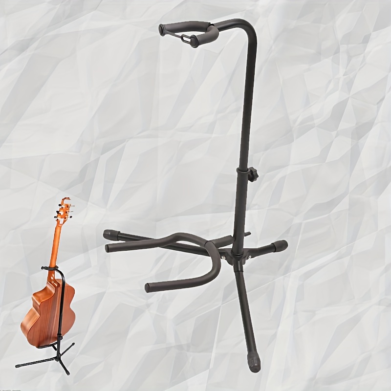 Foldable Guitar Floor Stand Guitar Bracket With Stable Tripod Holder For  Acoustic Guitar Bass Musical Instrument Accessories