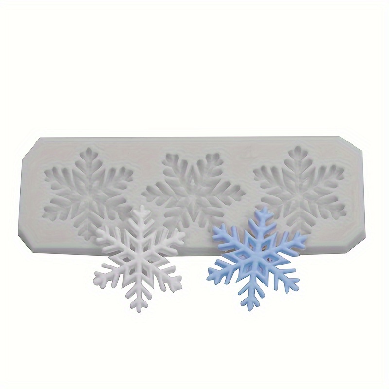 1pc, Multiple Christmas Snowflake Cake Decoration Mold Fondant Chocolate  Mousse Silicone Mold.