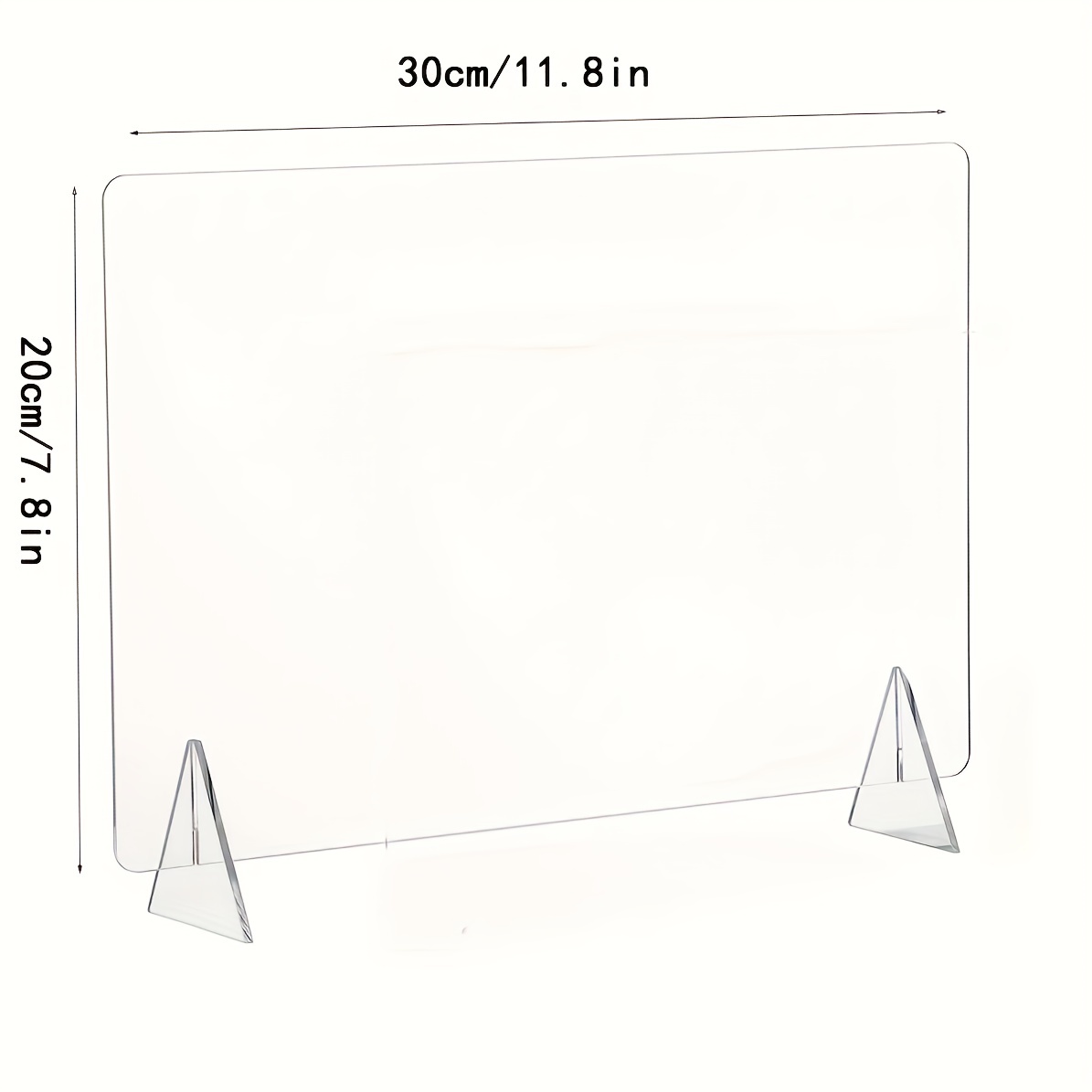 Tableau effaçable à sec en acrylique, tableau blanc transparent pour