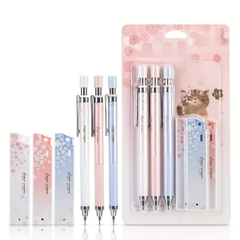 Mechanical Pencil Set Mechanical Pencils With 6 Tubes Pencil - Temu