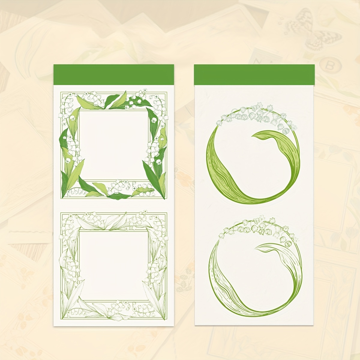 Retro Plant Tearable Journal Decorative Sticky Note Paper