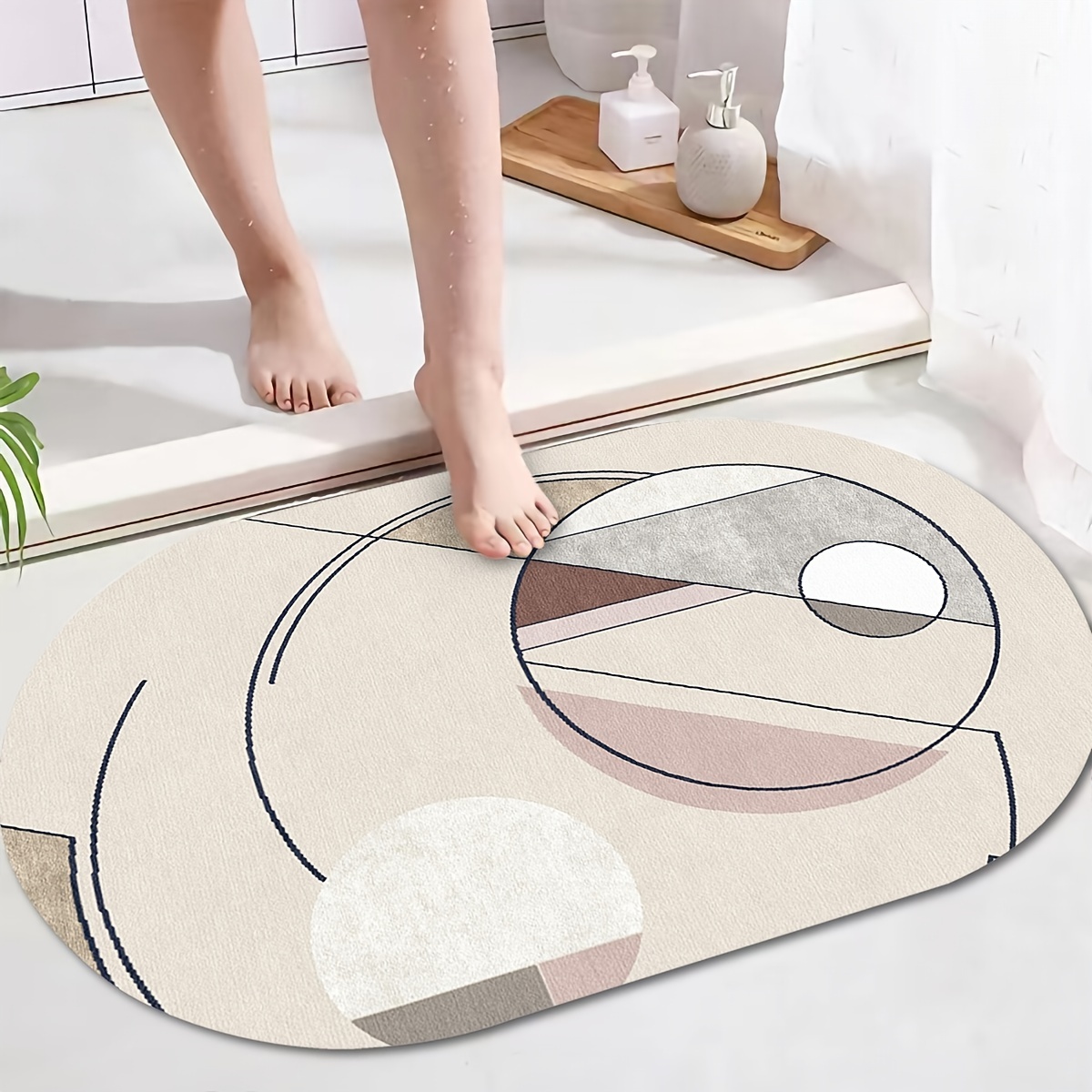 Super Absorbent Bath Mat, Quick-drying Bathroom Mats, Super Absorbent  Living Room Floor Mat , Rubber Non-slip Bottom, Easy to Clean Bathroom  Rugs
