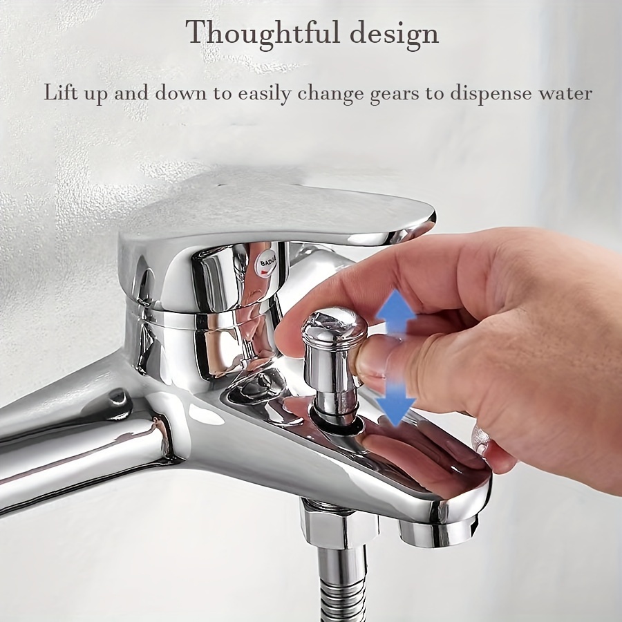 Shower Mixer Taps, Shower Water Mixer Zinc Alloy Bathroom Bathtub Single Handle Faucet Wall Mounted Hot and Cold Water Mixing Shower Mixer Tap RV
