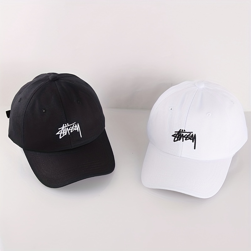 Letter Embroidery Baseball Cap Solid Couple Sports Hat Adjustable Dad Hats