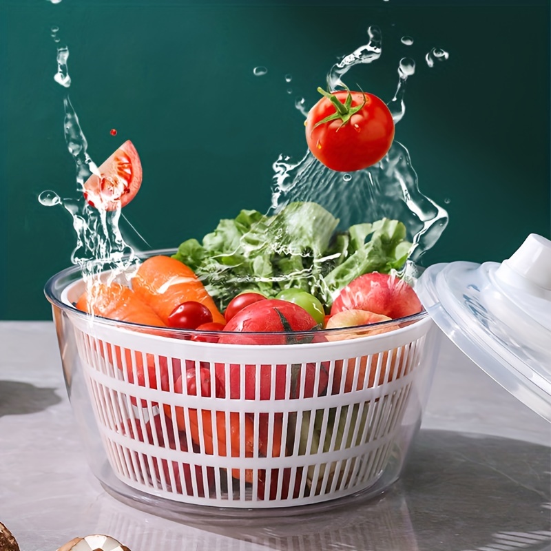 Vegetables Dryer, Salad Spinner, Fruits Basket, Vegetables Washer Dryer,  Fruit Drainer, Lettuce Spinner, Colander Basket, Drying Machine, Useful  Kitchen Tools, Kitchen Stuff, Kitchen Gadgets - Temu