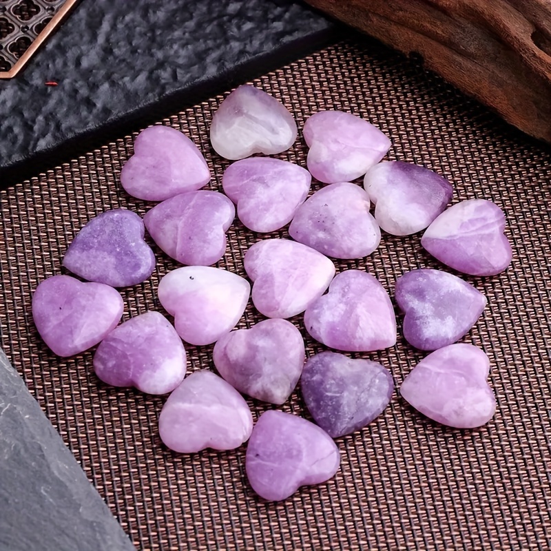 Heart Crystals Healing Crystal Natural Pocket Stones - Temu