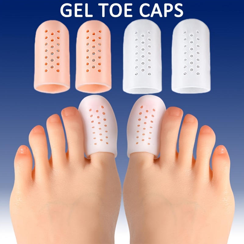 Comprar Protector de dedos de los pies, silicona suave, transpirable,  ampollas, tapa para los dedos, herramienta para el cuidado de los pies,  separadores de dedos antifricción, 10 Uds.